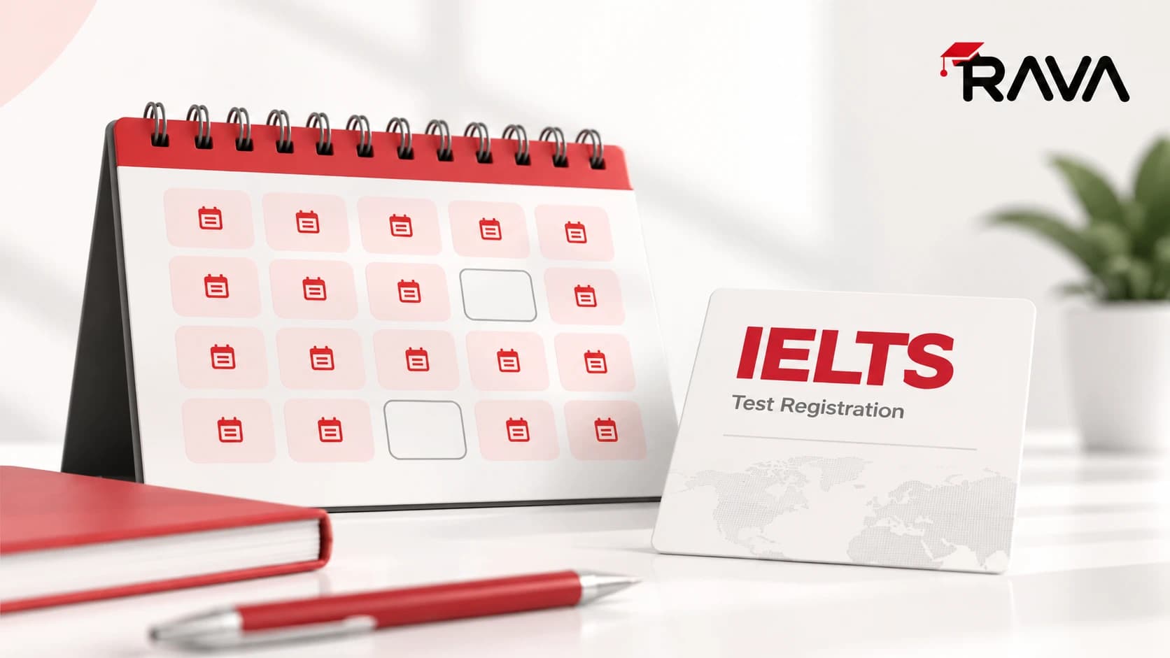 تقویم رزرو آزمون آیلتس در کنار کارت ثبتنام آیلتس