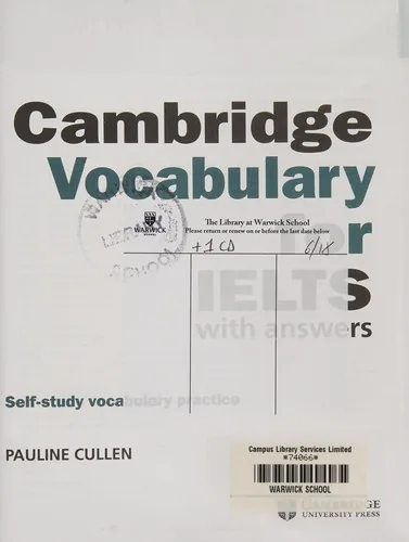 جلد کتاب Cambridge Vocabulary for IELTS اثر Pauline Cullen