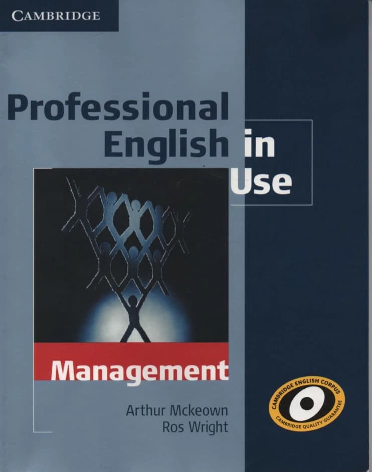 جلد کتاب Professional English in Use Management
