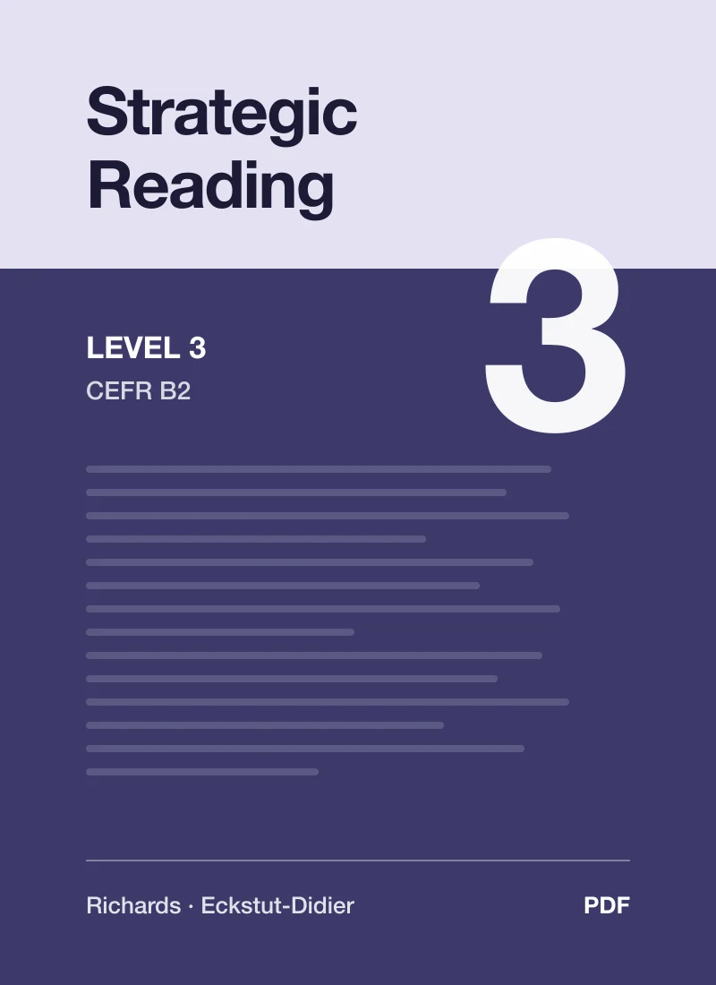 جلد کتاب Strategic Reading 3