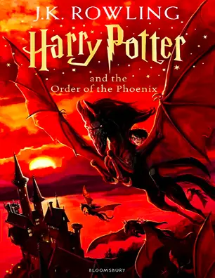 جلد رمان Harry Potter and the Order of the Phoenix نوشتهٔ جی. کی. رولینگ