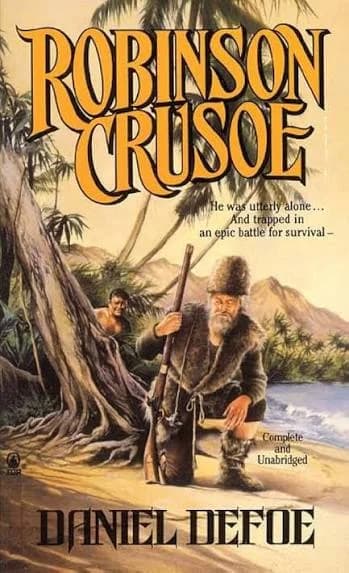جلد کتاب Robinson Crusoe نوشتهٔ دانیل دفو