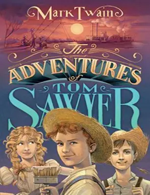 جلد رمان The Adventures of Tom Sawyer نوشتهٔ مارک تواین