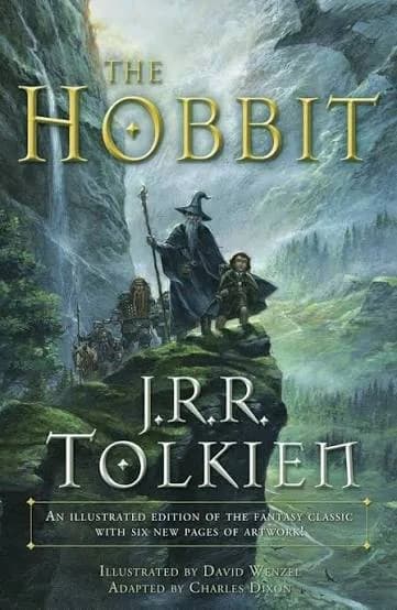 جلد رمان The Hobbit نوشتهٔ تالکین